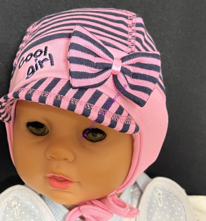 ČIAPKA Cool girl -ružovo.tmavomodrá