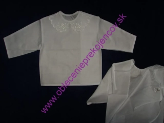 Plátená KOŠIEĽKA tulipán - biela výšivka